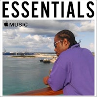 an image of a man looking out over the water with the words essentials